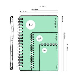 MOYU Erasable Notebook A5 - Flamingo Desert