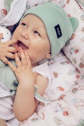 Nid d'enfant OLIVIER - 100% coton - sauge