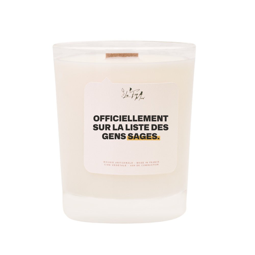 Scented candle: Officially on the list of wise people