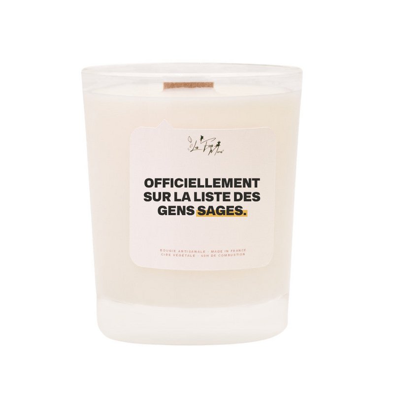 Scented candle: Officially on the list of wise people