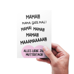 Postcard | Mother's Day: Mama Look !!!