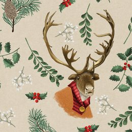 Geschenkpapier Weihnachten Rentier – Ricardo im Strickpulli (3er-Set)