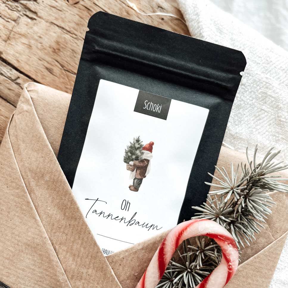 CHOCOLATE DROPS | Christmas tree | mini bag of whole milk