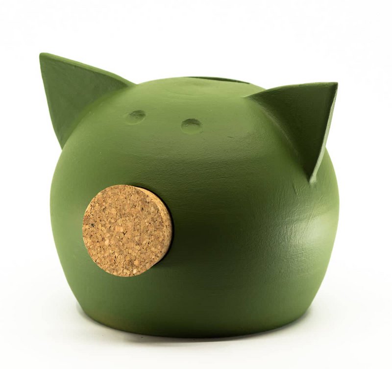 Handgefertigtes Tafel-Sparschwein aus Keramik – The Chalk Collection