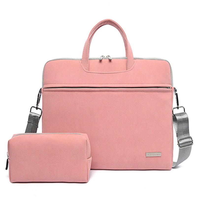 PU Leder Frauen Laptop Tasche Notebook Tragetasche Aktentasche Für Macbook Air 13,3 14 15,6 Zoll Männer Handtaschen Schulter Maus tasche