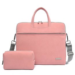PU Leder Frauen Laptop Tasche Notebook Tragetasche Aktentasche Für Macbook Air 13,3 14 15,6 Zoll Männer Handtaschen Schulter Maus tasche