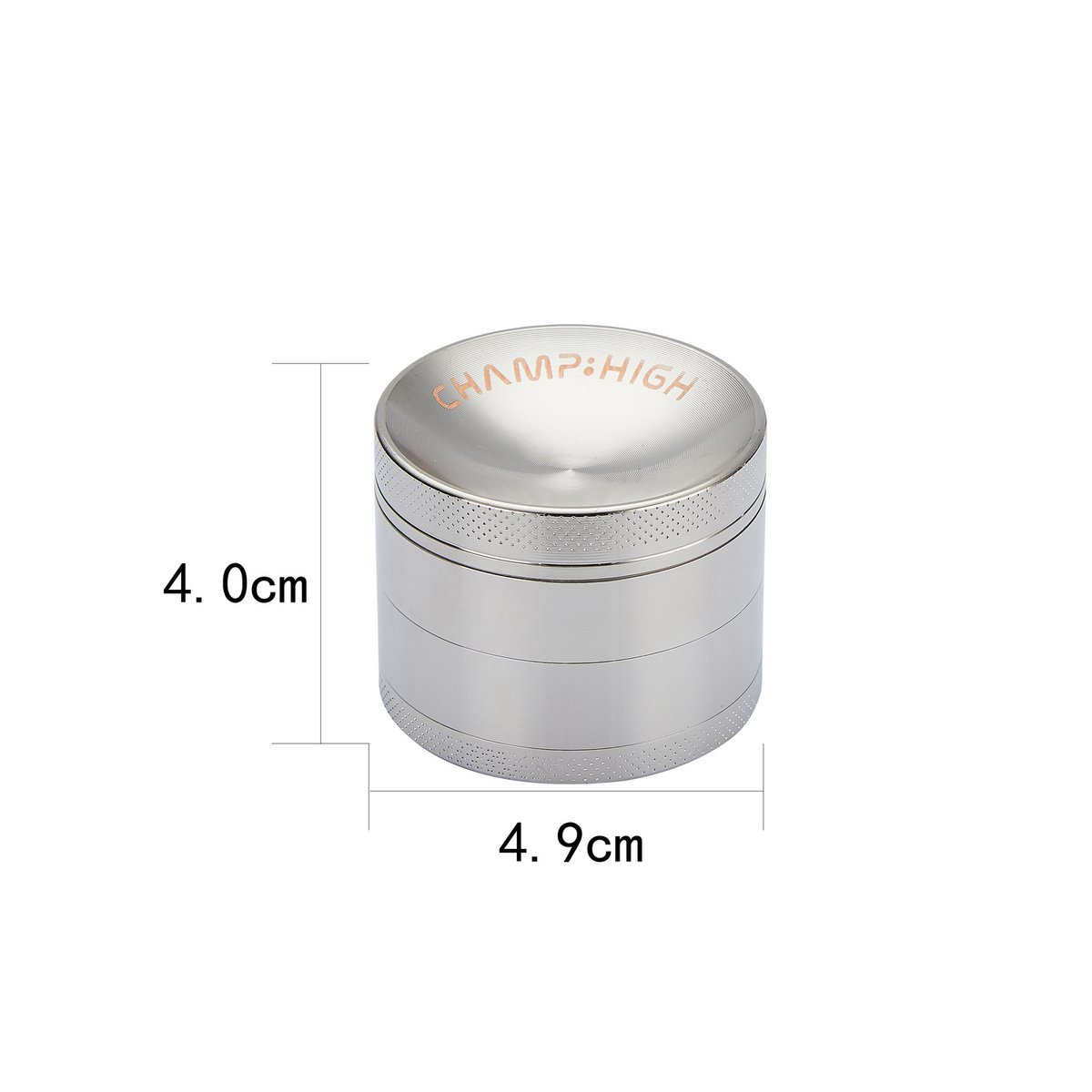 Display of 9 Spice Mills 4 Parts – Silver, Gold, Rose Gold