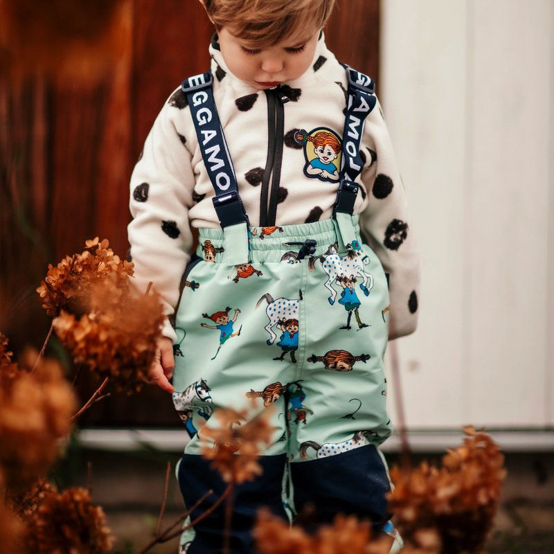 Pantalone conchiglia Pippi Calzelunghe Menta