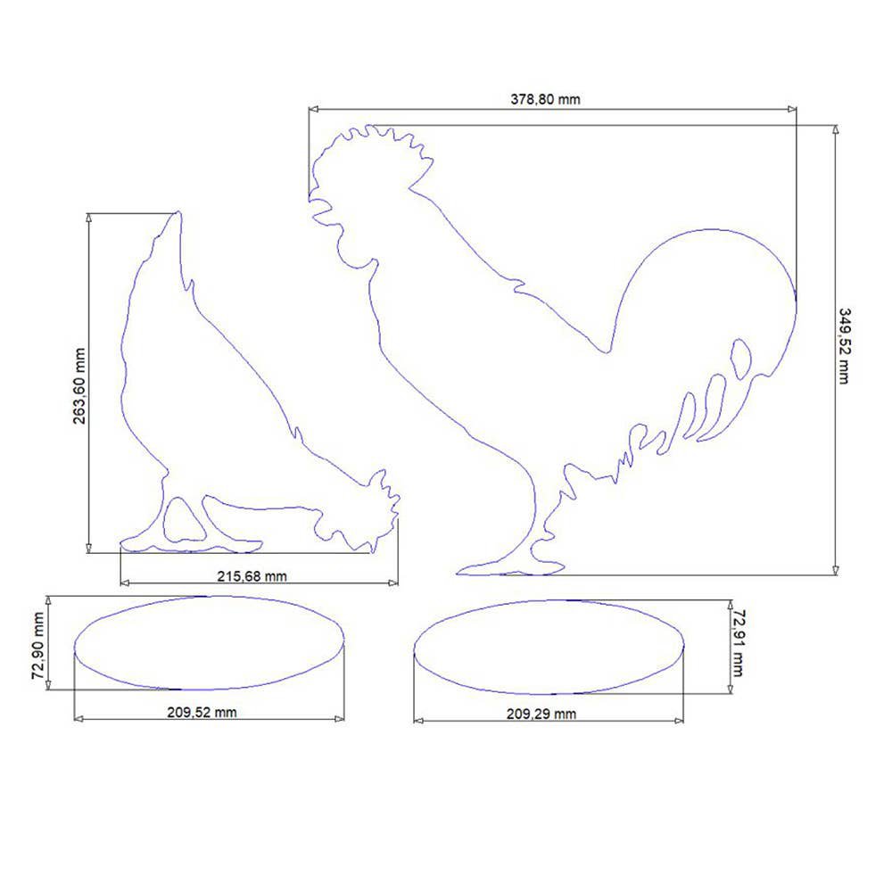 Decoratie | Kip en Haan | Roestfiguren voor huis en tuin