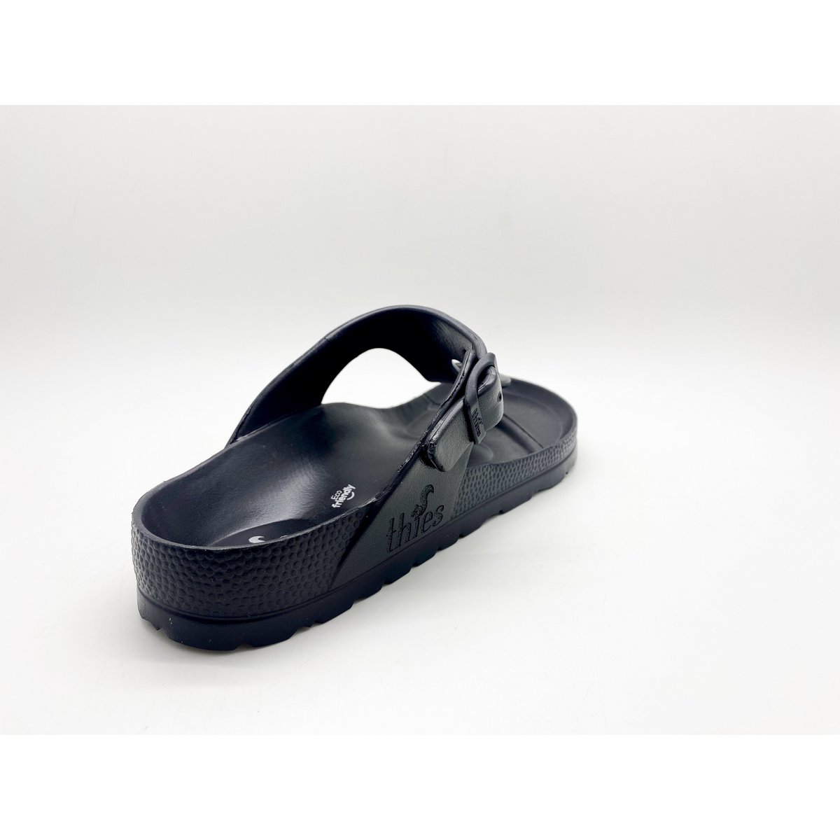 thies 1856 ® Ecofoam Thong Sandal vegan black