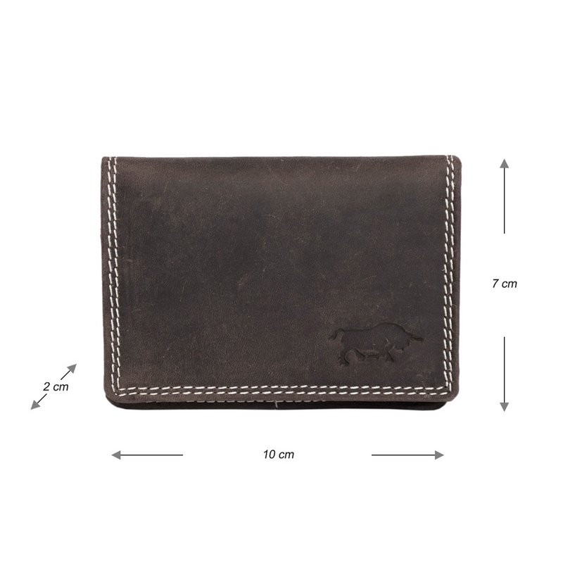 Cartera Mujer Mini Buffalo Leather - Cartera Mujer Extra Pequeña En 3 Colores Buffalo Leather