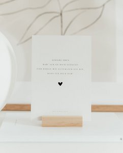 Wooden postcard holder