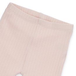 Baby -leggings - gestructureerde trui met Ajour -optiek en ruches - roze