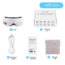 6D Smart Eye Massager Vibration Airbag Compress Eye Care Instrument Bluetooth Music Eye Massage Glasses Eye Relax Fatigue