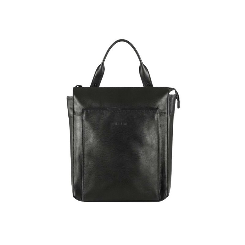 POCKET BAGPACK borsa zaino in pelle nera