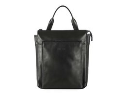POCKET BAGPACK Torba na plecak ze skóry w kolorze czarnym