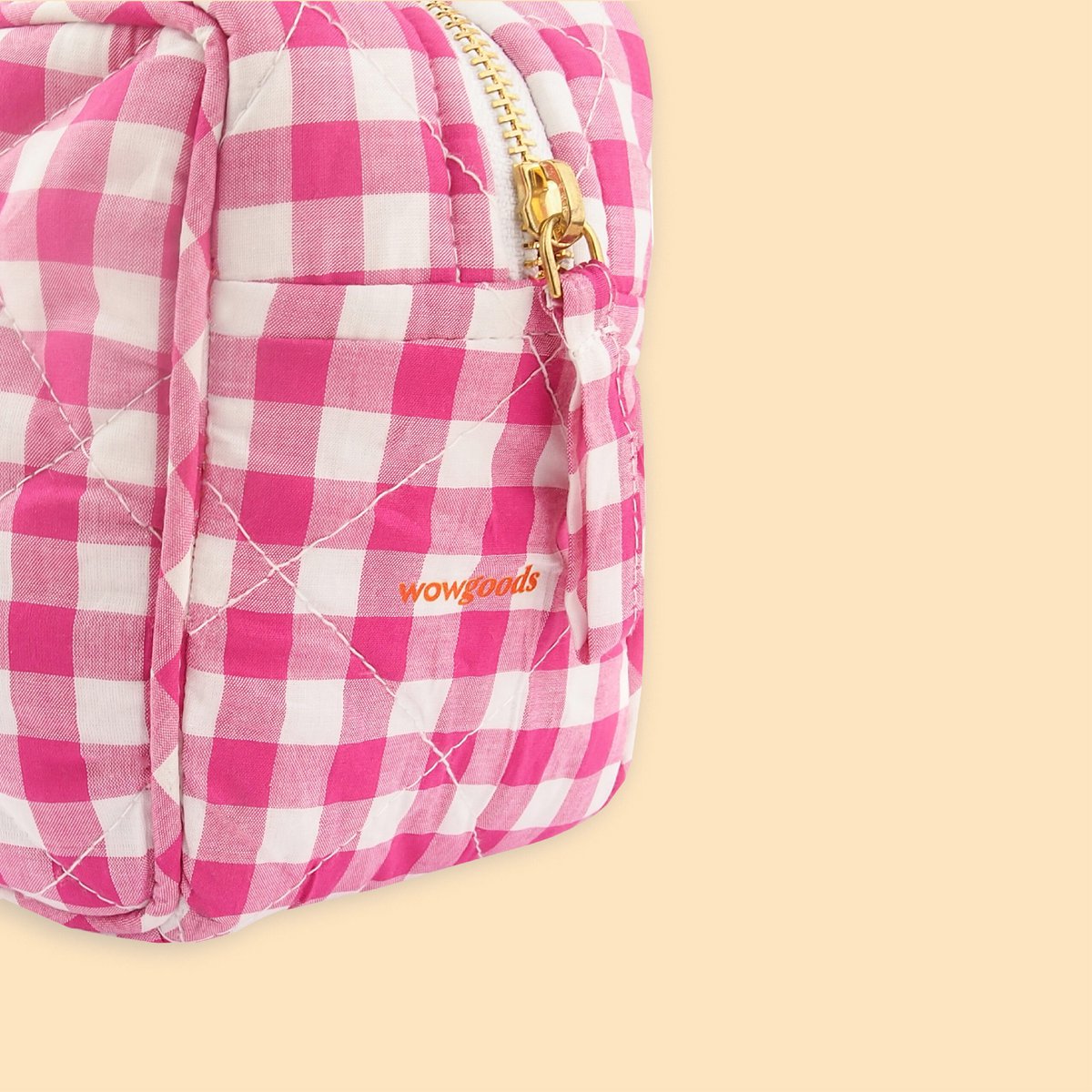 Toiletry bag - Devoted pink - Cotton