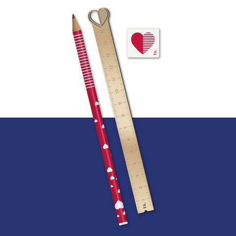 Hartschrijvende set
