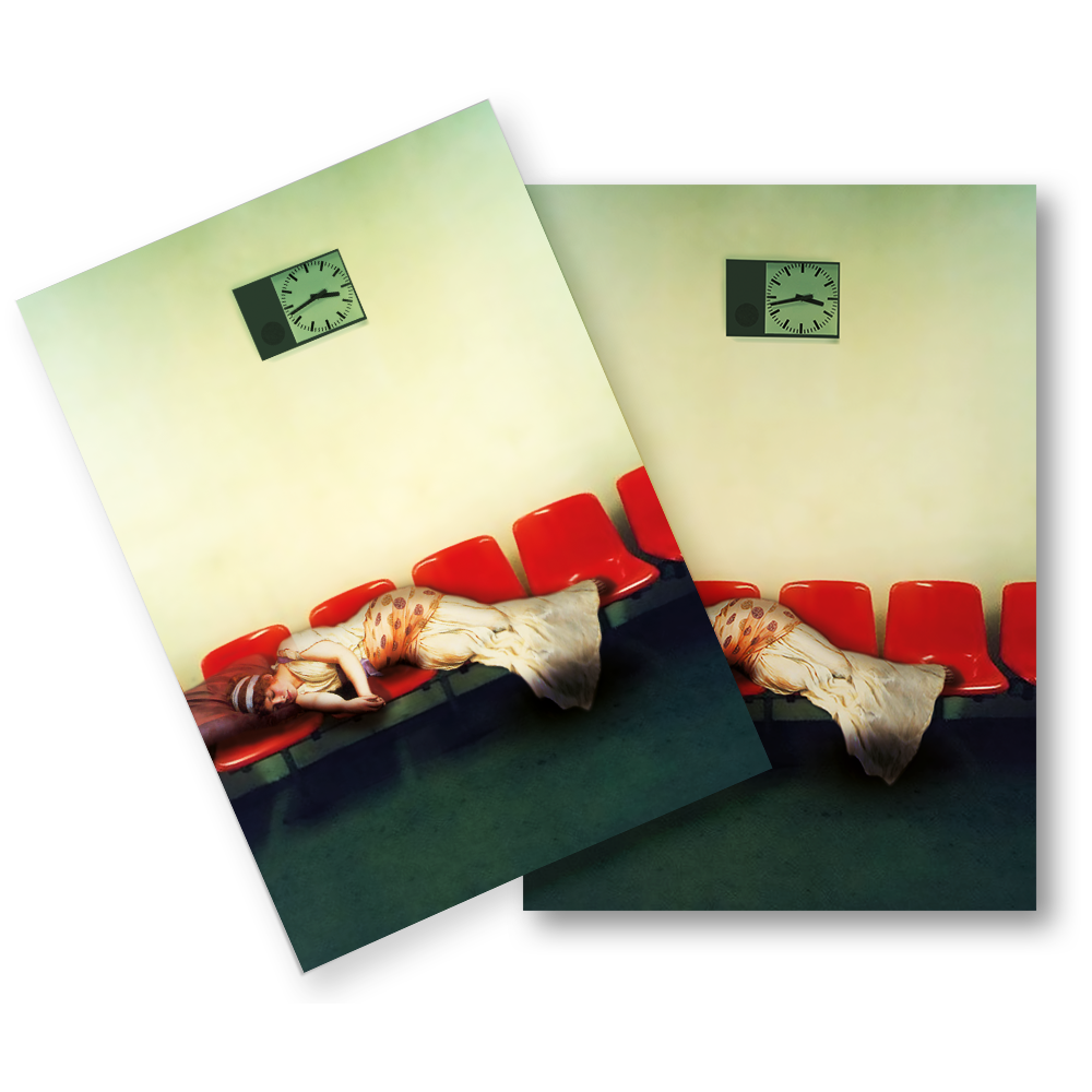 Postkarte Kunst Art "Nachtschwärmer"