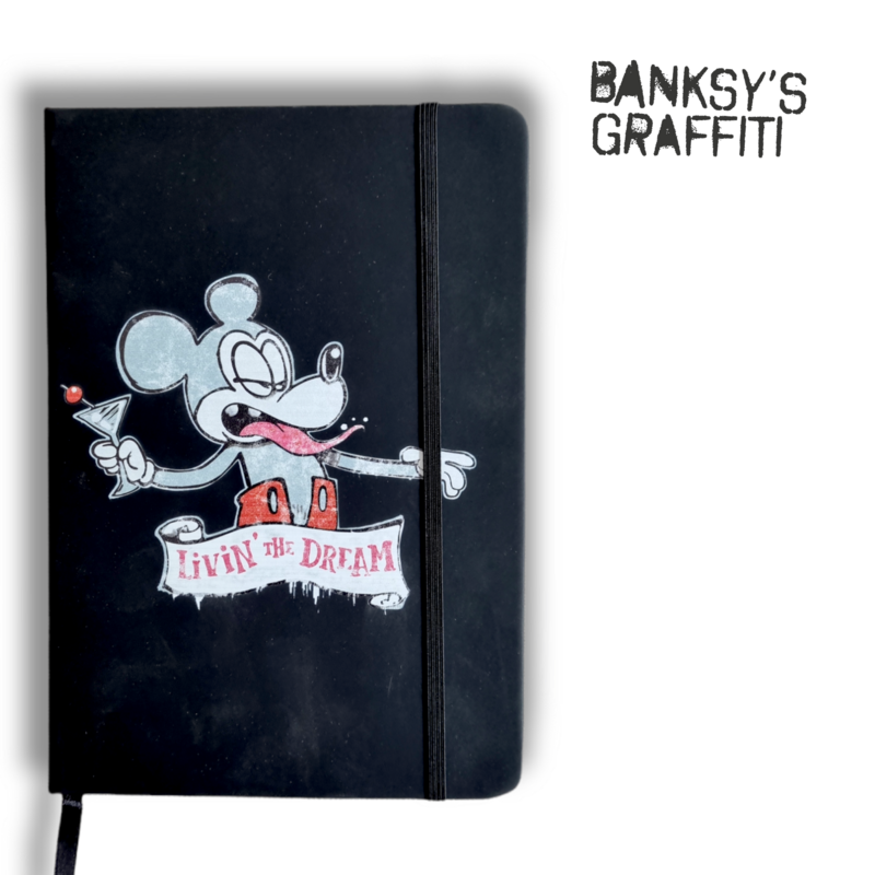 Banksy notitieboek in A5-formaat - Mickey Living the Dream