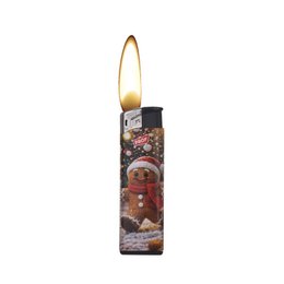 PROF Fix Flame Electronic Lighter Christmas Scene Knitting Pattern