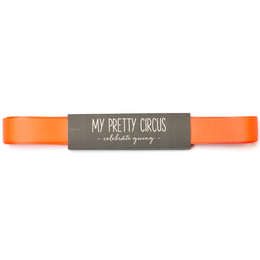 Cadeaulint neon oranje, neon oranje lint gemakkelijk te strikken, 16 mm x 5 m neon grosgrain lint voor het inpakken van geschenken