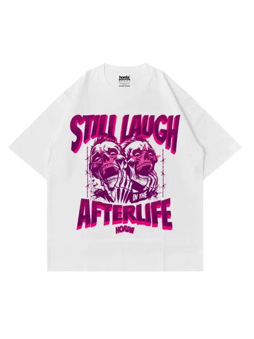 T-Shirt Bianca 220gr Oversize Cotone Made Italy AfterLife