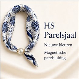 HS Pearl Scarf New Colors - Magnetic Pearl Closure