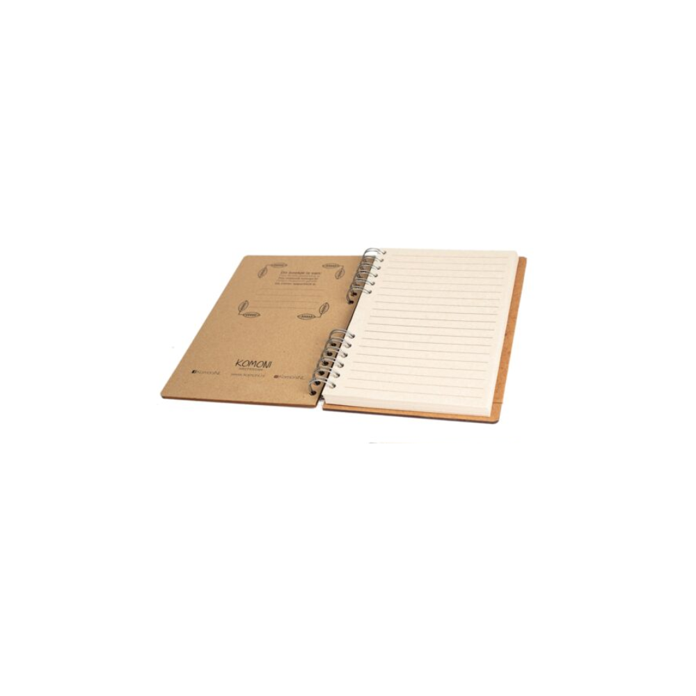 Duurzaam Houten Notitieboek – KOMONI – Horizon - Gerecycled papier – EA-HOR6G