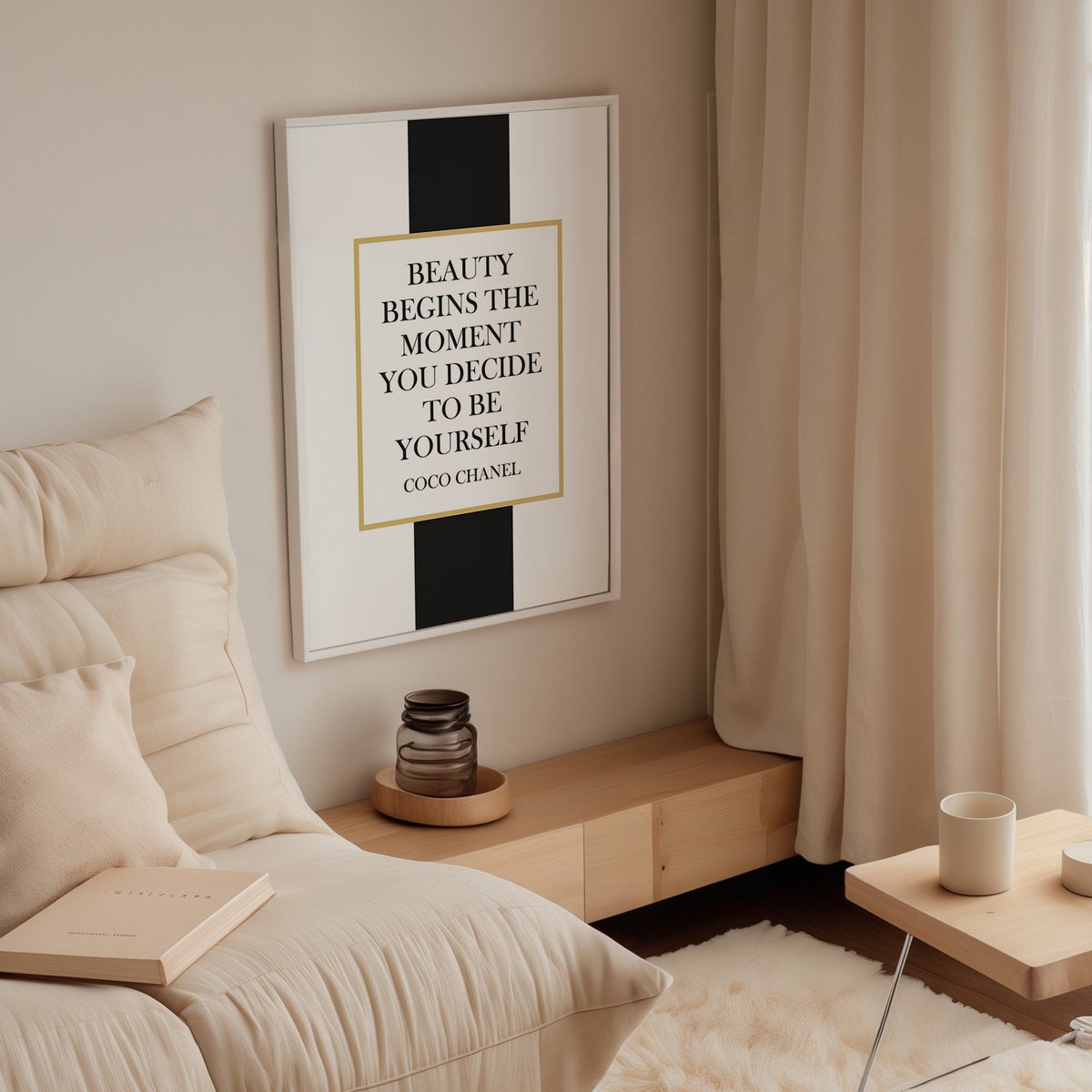 Poster: Beauty begins the moment you decide to be yourself