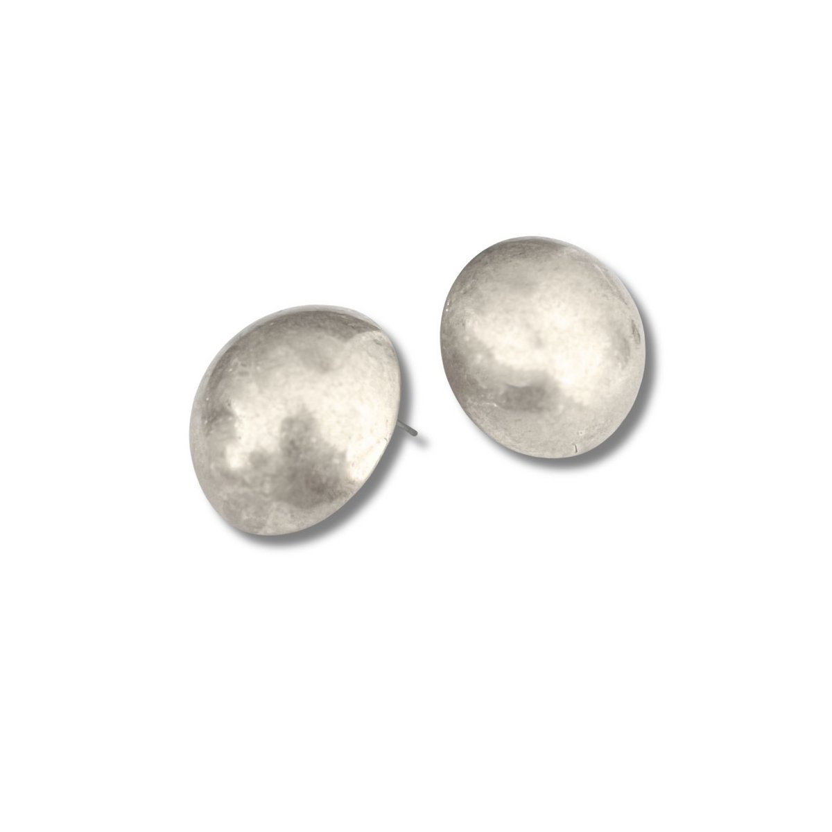 Orecchini di tendenza rotondi Mely color argento