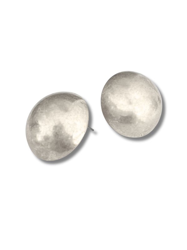 Orecchini di tendenza rotondi Mely color argento