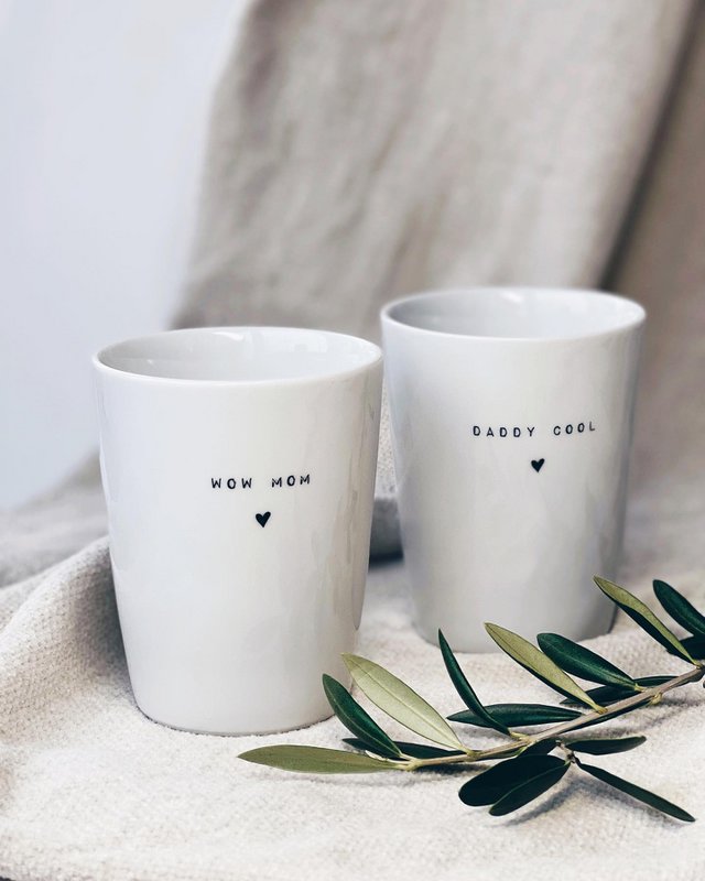 Becher Tasse Porzellan Muttertag ♡ Wow Mom