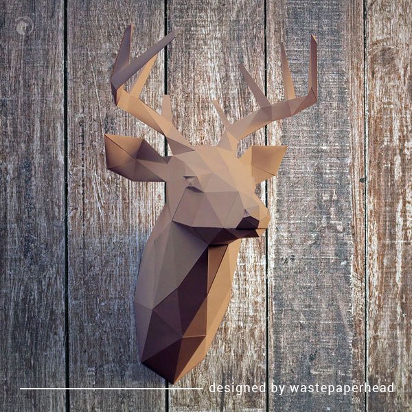 DIY Deer Head – Brown