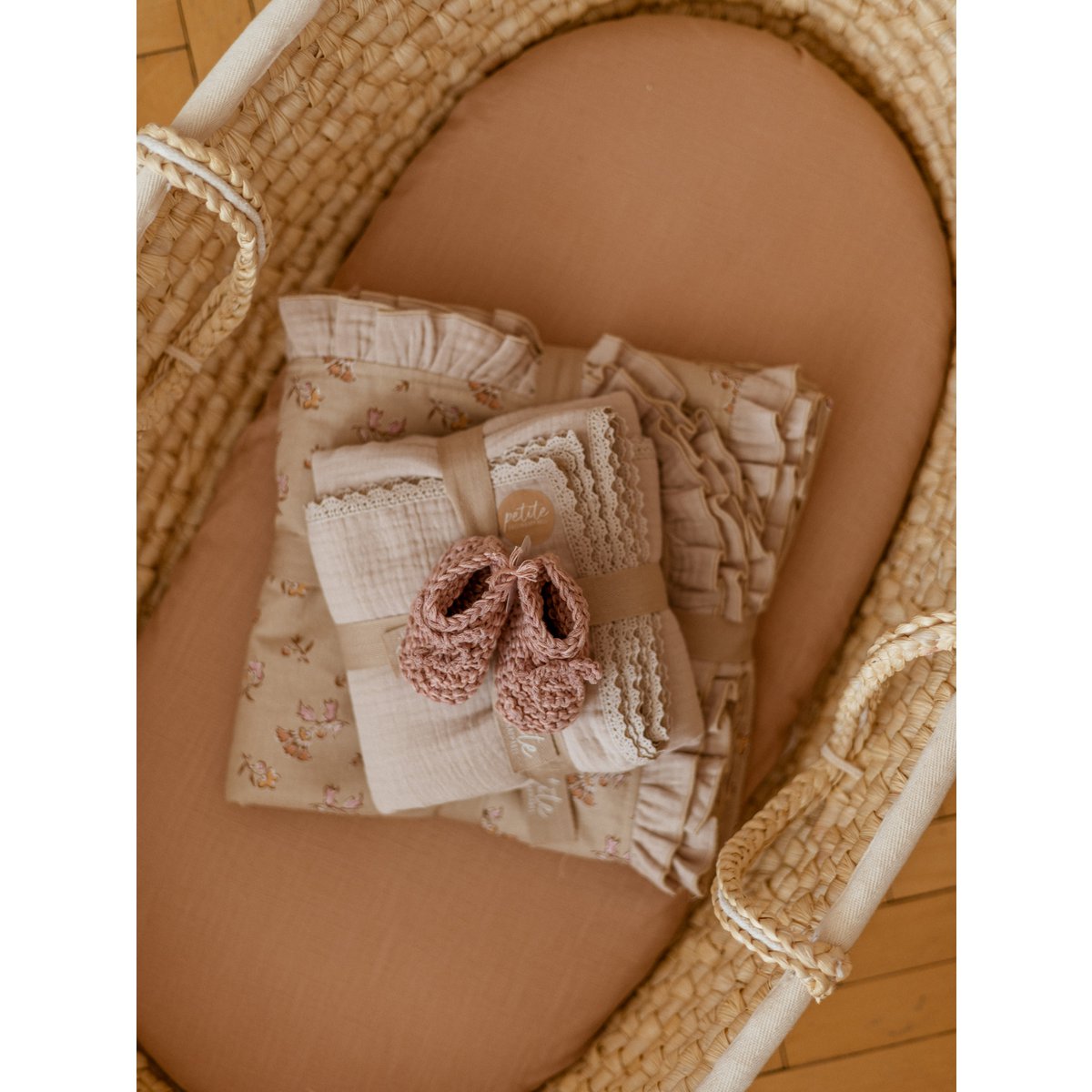 Baby Swaddle / Triple Layer Muslin - Beige