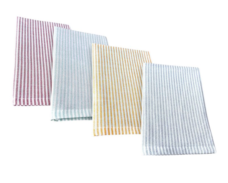 Corredor de la mesa »45 x 150 cm Matarrillo con rayas de brillo» Elegante choque de tela hecho de algodón »Reutilizable para bodas, celebración y gastronomía