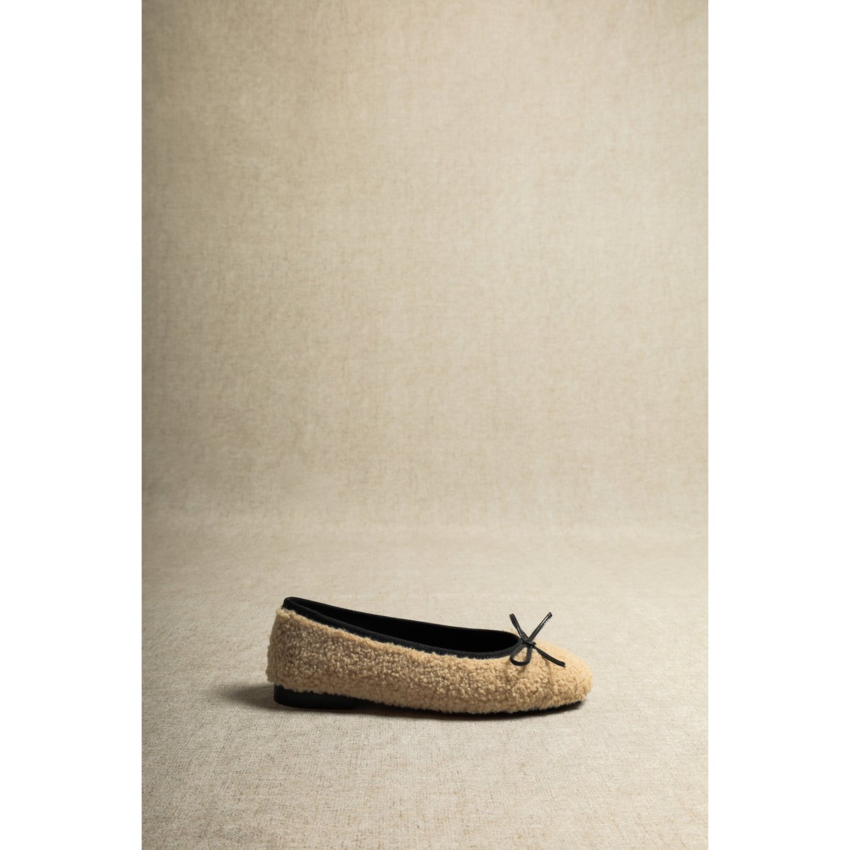 TED BEIGE – Ballerina's van imitatiebont