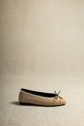 TED BEIGE – Ballerina's van imitatiebont