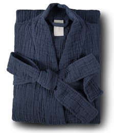 Cotton bathrobe Orion Solid Anthracite