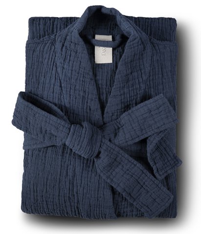 Cotton bathrobe Orion Solid Anthracite