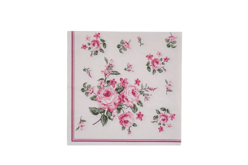Papirservietter Bella 20 stk Isabelle Rose