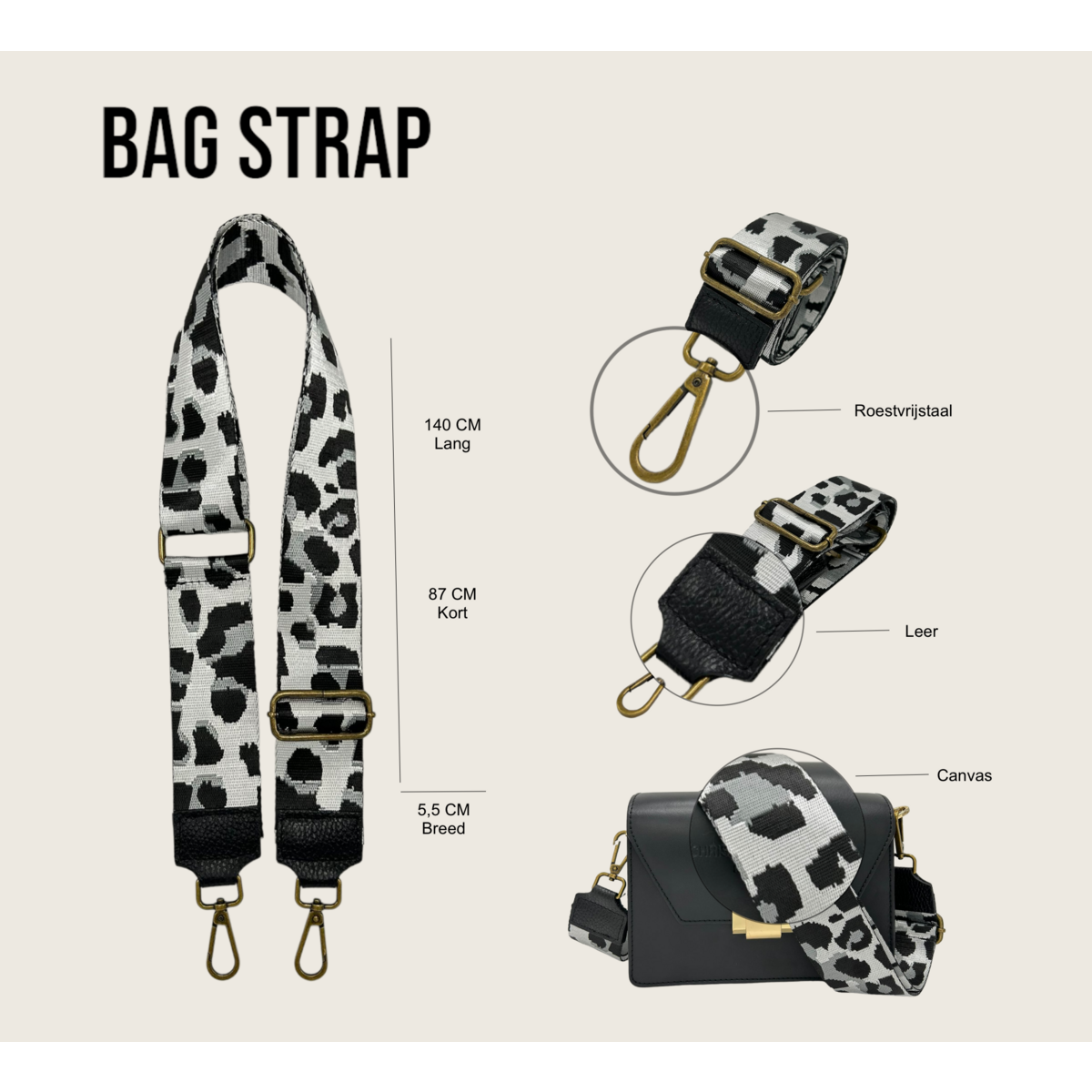 Tracolla per borsa Kiki