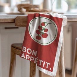 Geschirrtuch Bio Baumwolle - Bon Appetit - Nr. 6