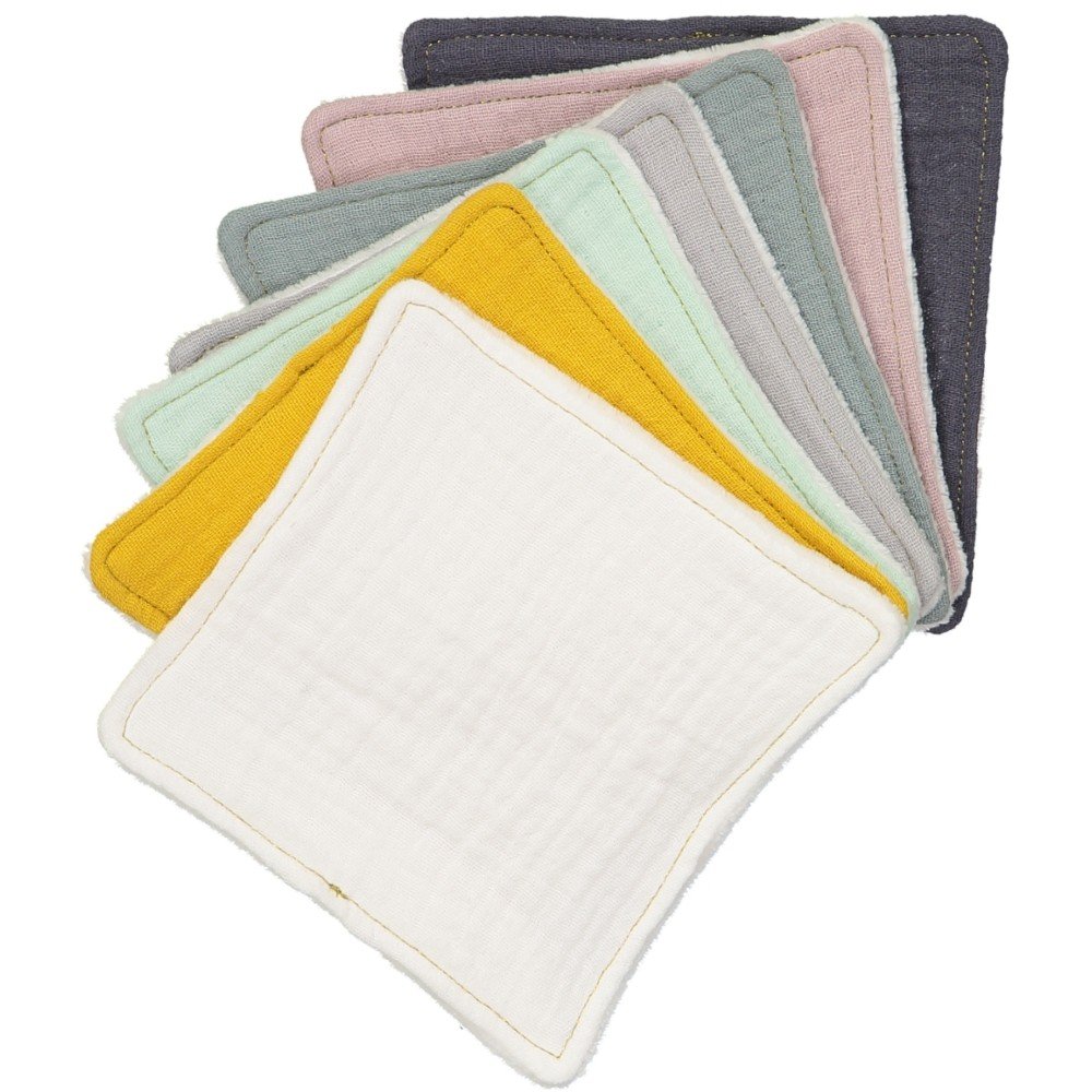 Lot of 7 washable cotton pads