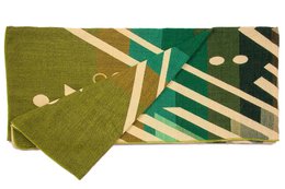 Ecuadorian alpaca blanket | native blanket | Imbabura Green