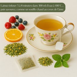 Bio-Kräutertee für die süße Nacht – natürliche entspannende und beruhigende Aufgüsse – koffeinfreier Bio-Kräutertee