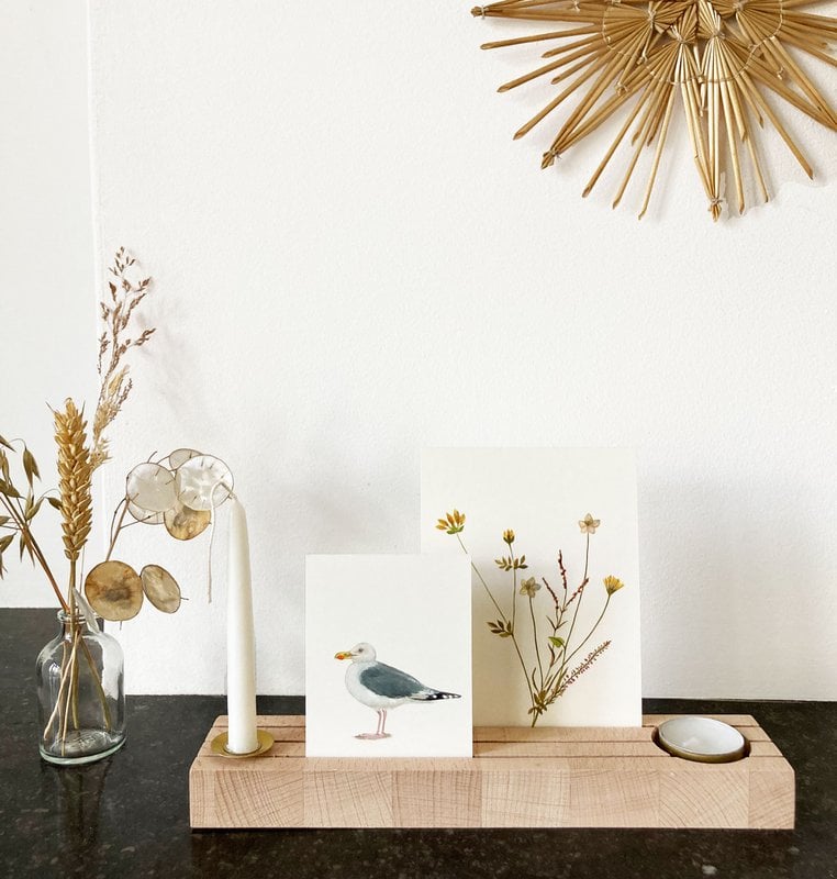 postkort | Øens blomster okker
