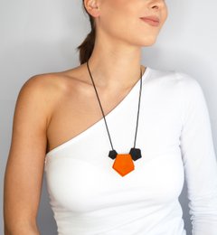 Collar Vertigo 3 elementos Negro/Mandarina