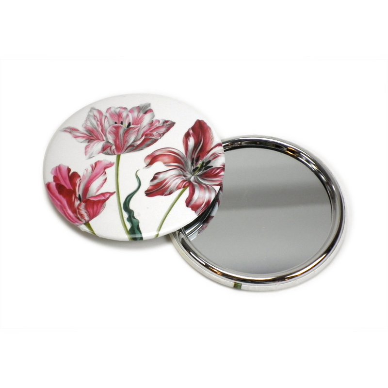 Pocket Mirror, Ø 80 mm, Three Tulips, Merian