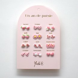 Offer of 20 poetic earrings cards